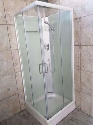 絶縁材80X80cmの白いガラスBathのシャワー室の正方形